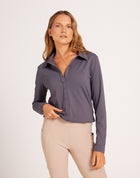 Callie Blouse Long Sleeve - Dark Grey