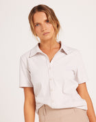 Callie Blouse Short Sleeve - Stone