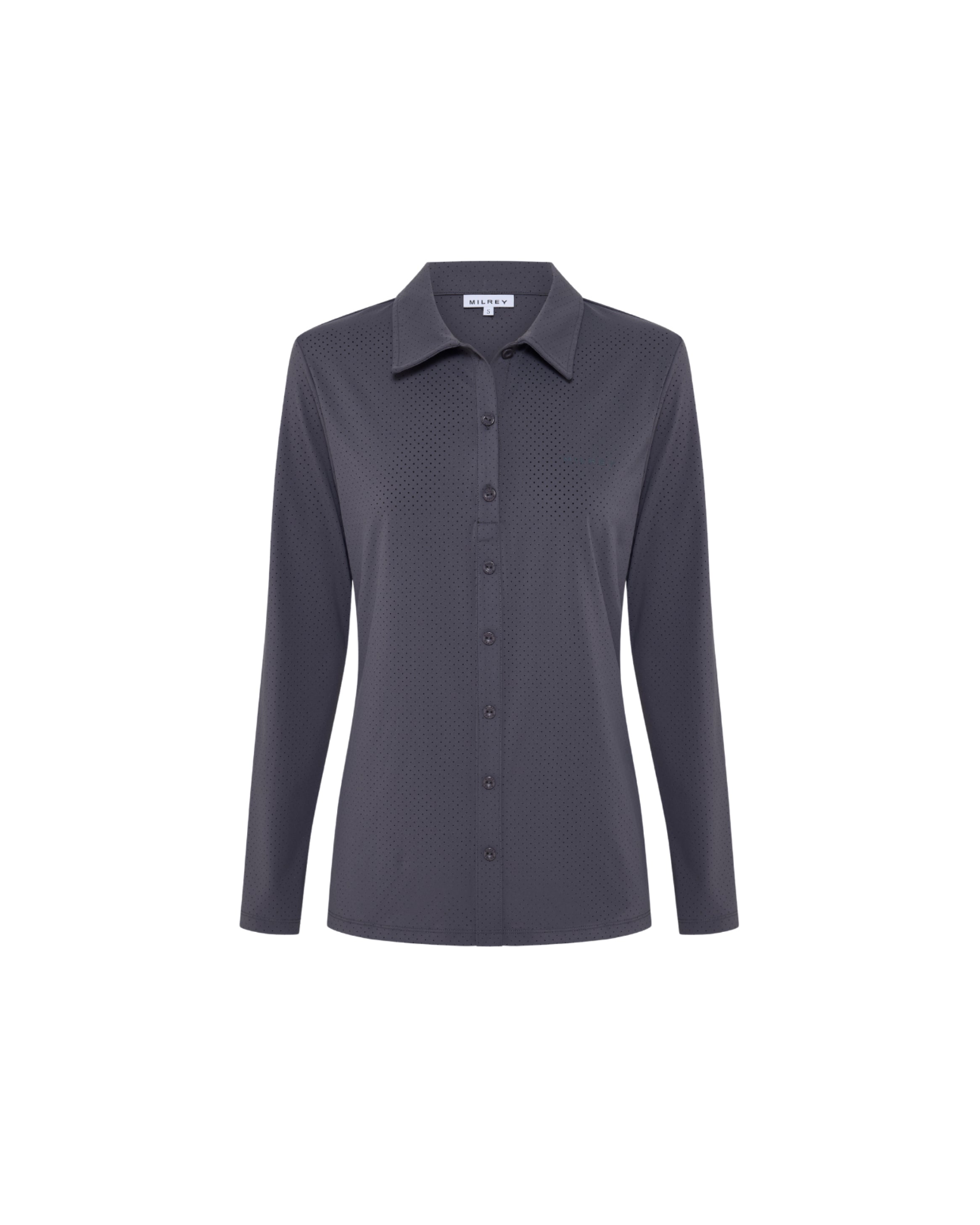 Callie Blouse Long Sleeve - Dark Grey