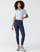 Ribbed Riding Leggings - Navy