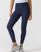Ribbed Riding Leggings - Navy