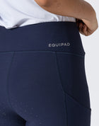 Ribbed Riding Leggings - Navy