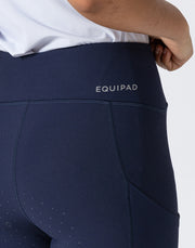 Ribbed Riding Leggings - Navy