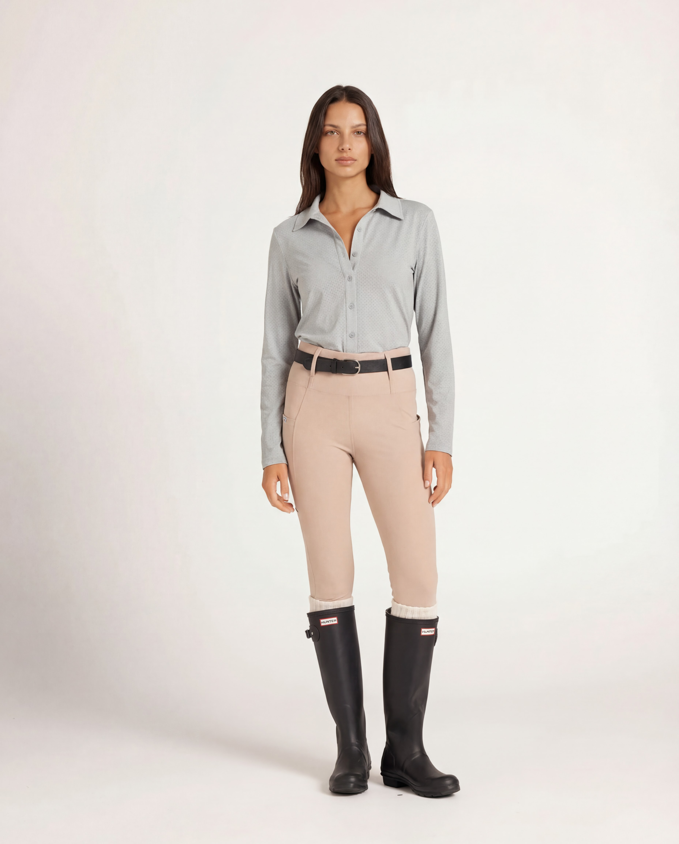 Callie Blouse Long Sleeve - Steel Blue
