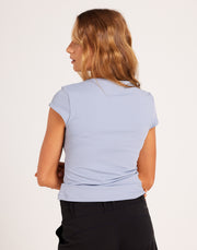 Milrey Darla Cap Sleeve — flattering technical shirt for women with soft, breathable fabric, perfect for horse riding, Pilates, and everyday wear.