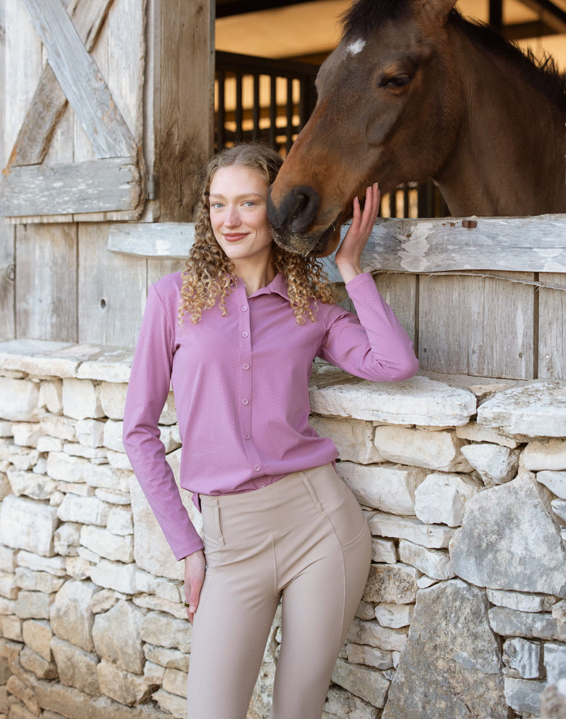Callie Blouse Long Sleeve - Rose Pink