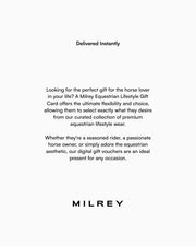 Milrey Equestrian Gift Card (Delivered Instantly)