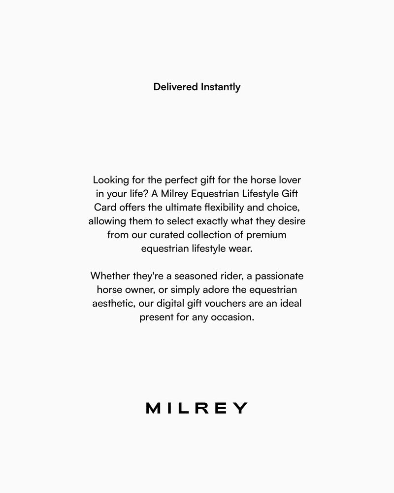 Milrey Equestrian Gift Card (Delivered Instantly)