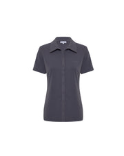 Callie Blouse Short Sleeve - Dark Grey
