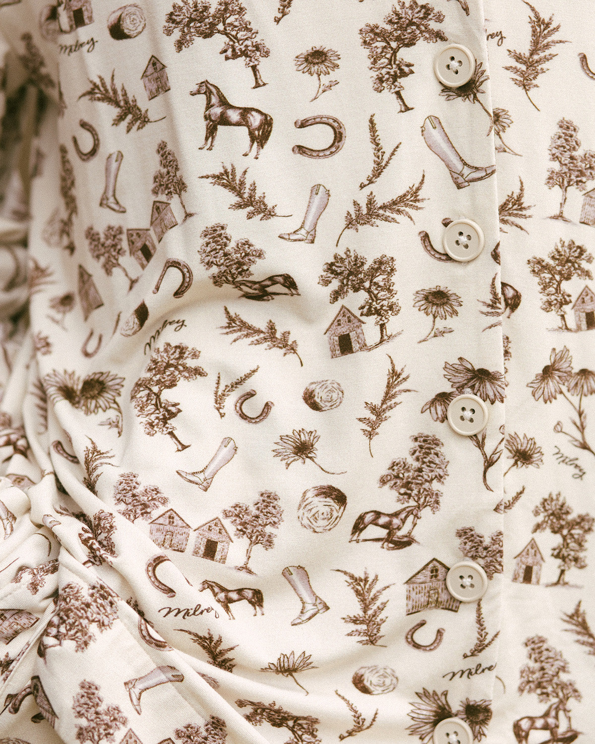 Countryside Toile Long Sleeve Pyjama Set (Coming Soon)