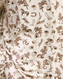 Countryside Toile Long Sleeve Pyjama Set (Coming Soon)
