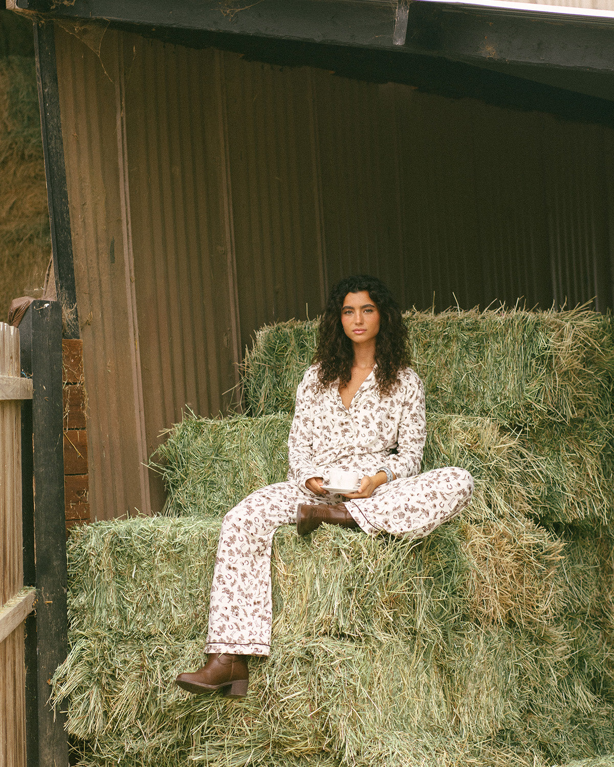 Countryside Toile Long Sleeve Pyjama Set (Coming Soon)