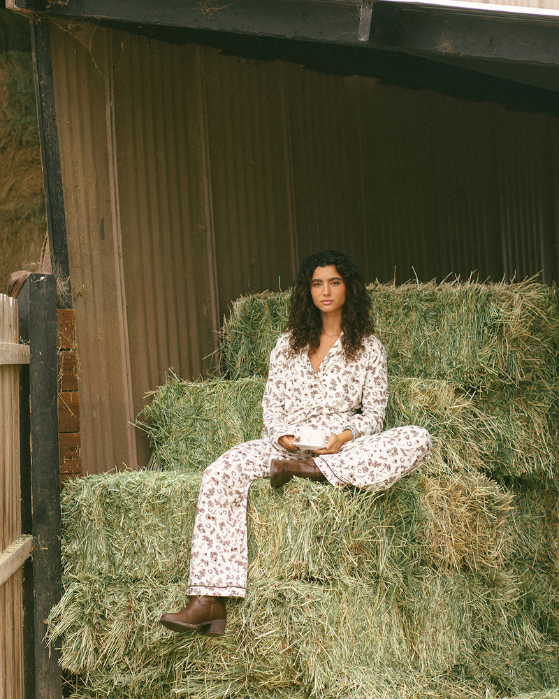 Countryside Toile - Long Sleeve Pyjama Set