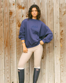 Rope Embroidery Milrey Sweatshirt - Navy (Coming Soon)