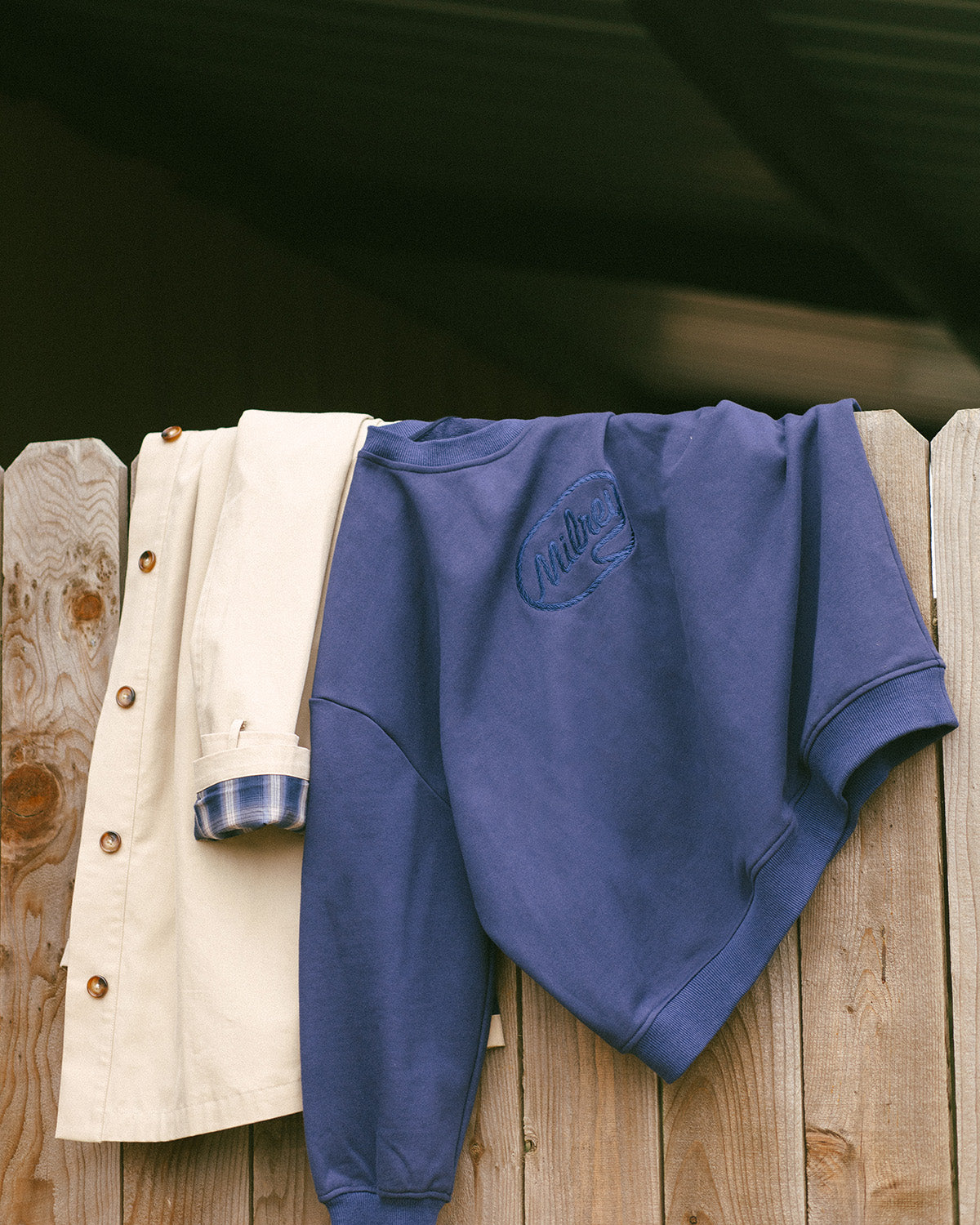 Rope Embroidery Milrey Sweatshirt - Navy (Coming Soon)