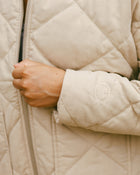 Quilted Cotton Equestrian Jacket - Cream (Coming Soon)
