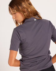 Callie Blouse Short Sleeve - Dark Grey