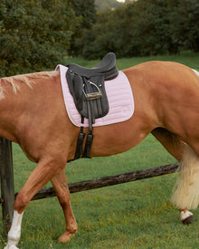 [DISC.] Rubie Pink Corduroy Saddle Pad - Dressage