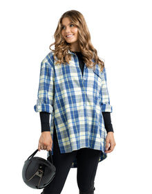 The Tartan Flannel - Cobalt